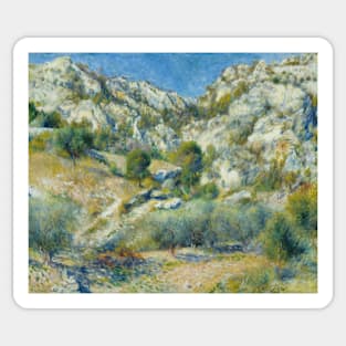 Rocky Crags at L'Estaque by Auguste Renoir Sticker